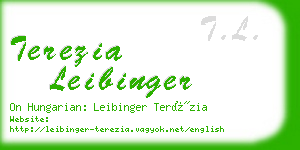 terezia leibinger business card
